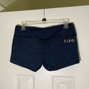 Fleo Shorts, Black/blue heather